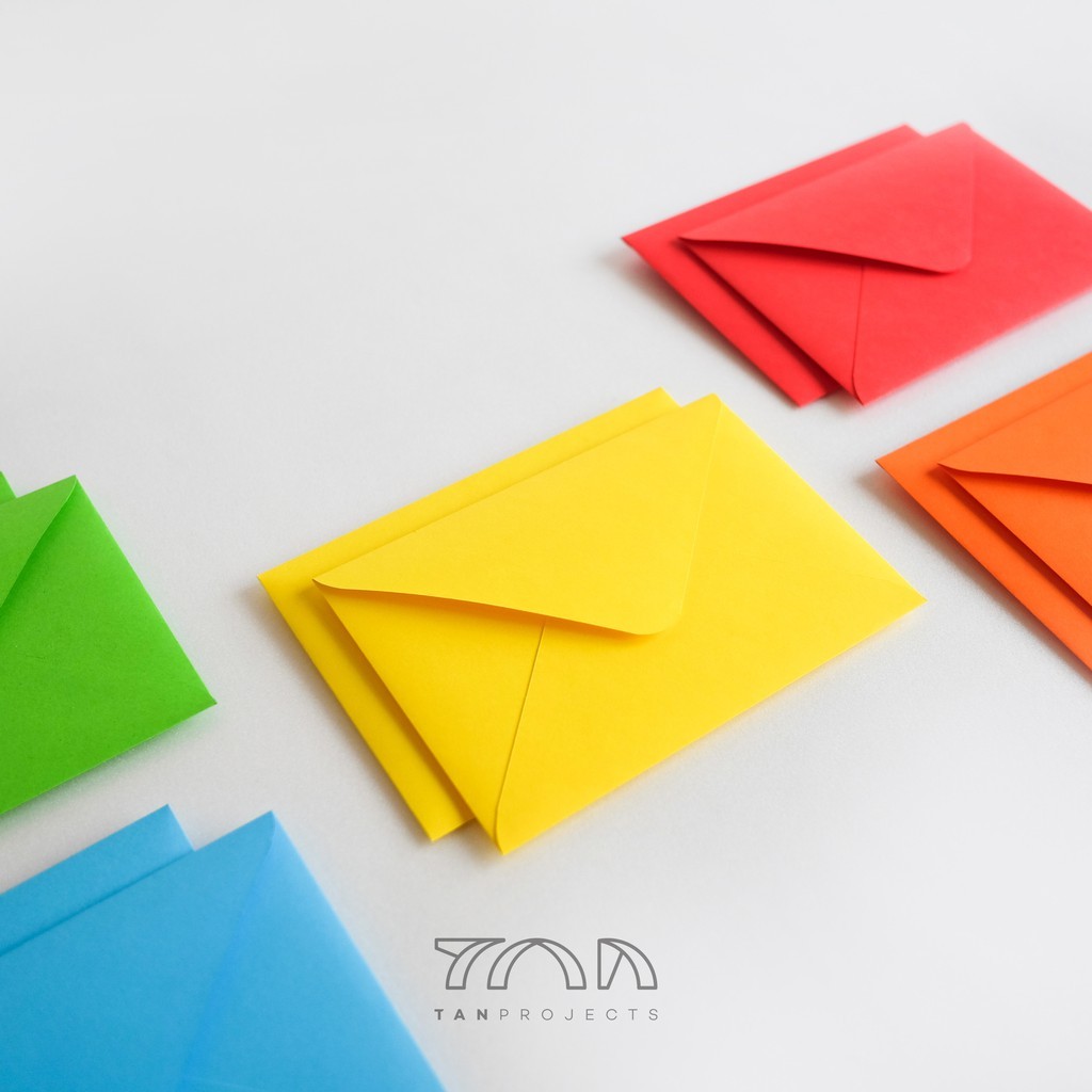 

1 set 10pcs Amplop Warna Warni / Mixed Colours Envelopes uk 11.4x16.2cm (A6) RJ4