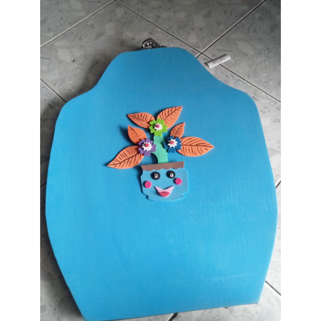 tutup closet motif 3D bahan Spon eva / spon hati