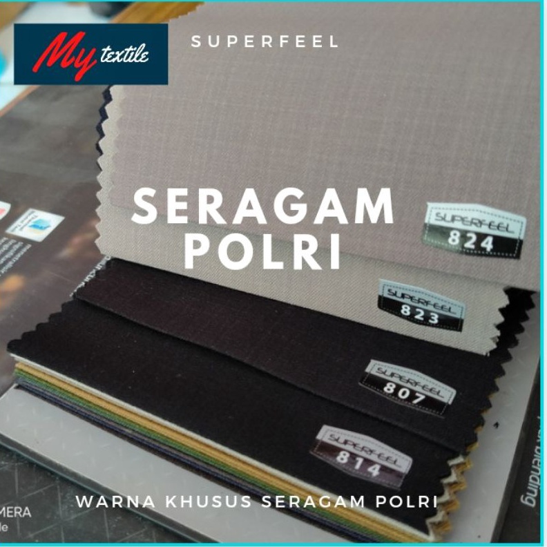 KODE M45B kain superfeel warna seragam polri pdl pdh pdu wool sensation