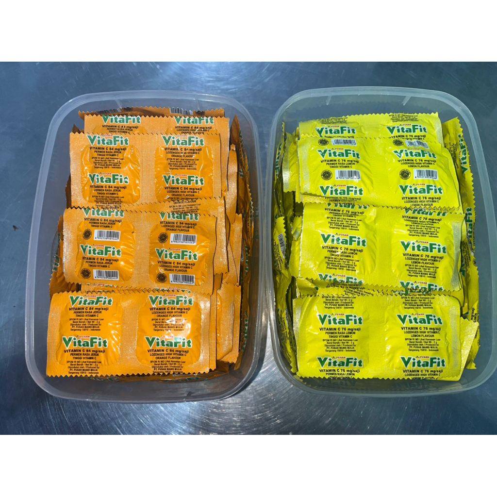 

VitaFit vitamin C - permen rasa jeruk dan lemon - tinggi vitamin C //