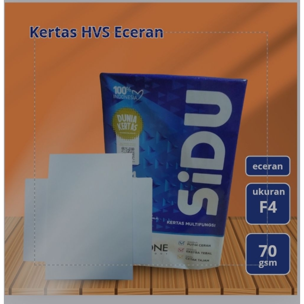 

[Paprica] KERTAS HVS F4 70 GSM | ECERAN 50 LEMBAR (COCOK UNTUK PRINT DAN FOTOCOPY )
