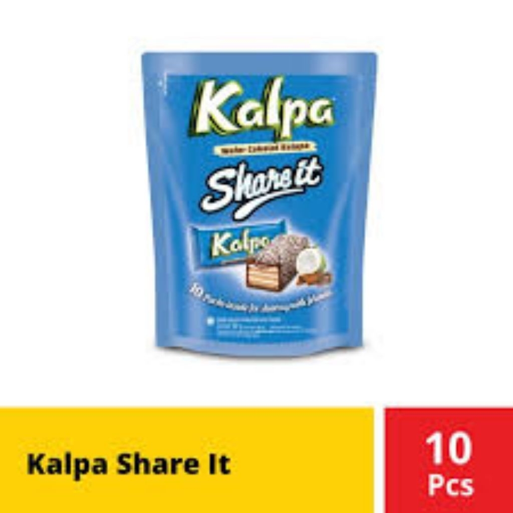 

ROMA KALPA SHARE IT WAFER COKELAT KELAPA POUCH NETTO 10 PCS X 9 GR