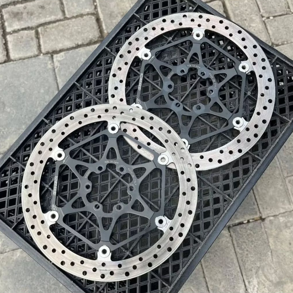 Disc Brake Piringan Cakram Brembo Grimecca Made in Italy Full Floating 320 Mm Second Original Ex Apr