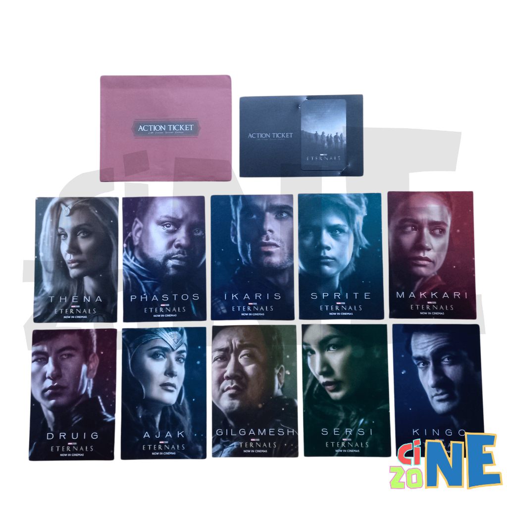 [ READY STOCK ] ETERNALS MARVEL ACTION TICKET LOTTE CINEMA KOREA