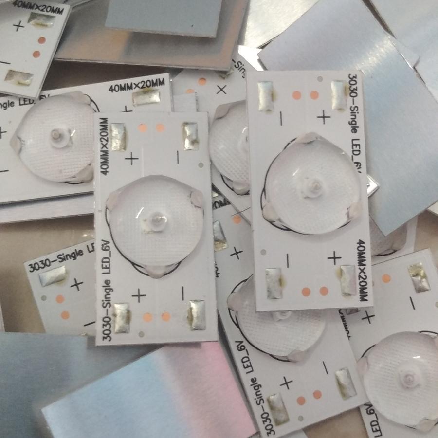 LAMPU LED BACKLIGHT TV 1 MATA KANCING 3V ,  6V