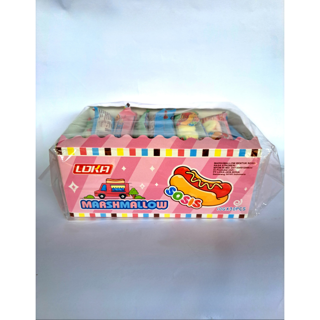

Loka Marshmallow Sosis 1 box isi 30 pcs