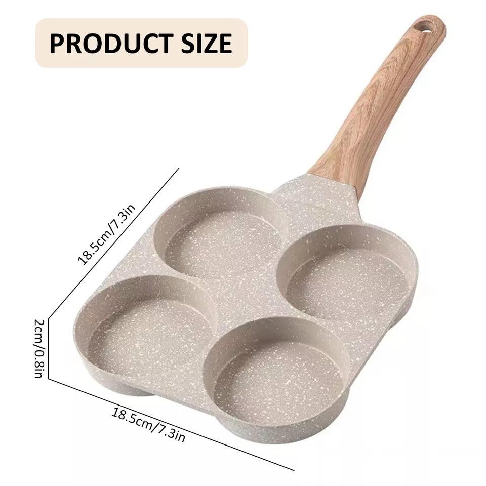 Panci Goreng Omelette Telur Cetakan Kue Panci 1 Sekat /3 Sekat /