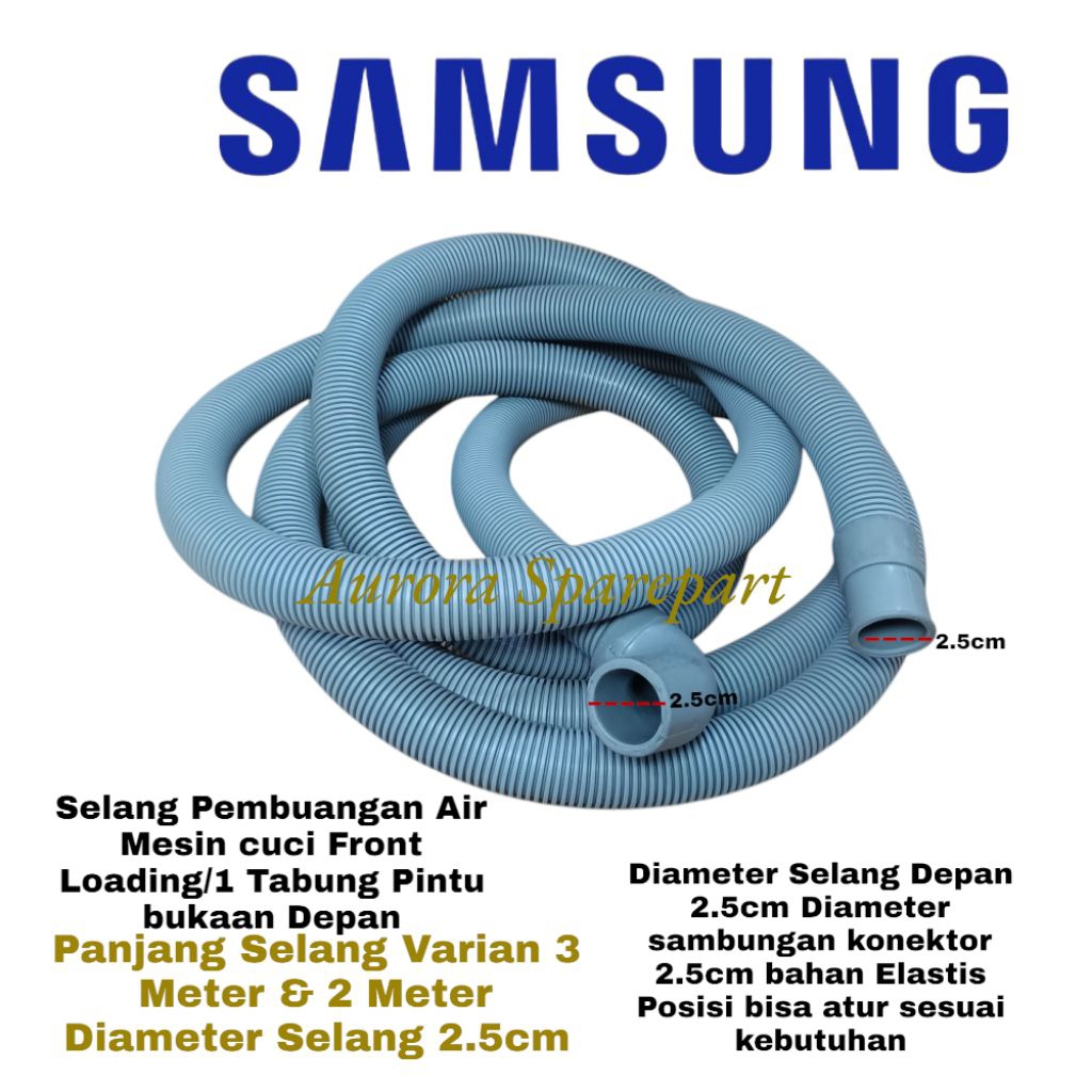 Selang pembuangan air mesin cuci Front loading Samsung/Mesin cuci 1 Tabung otomatis