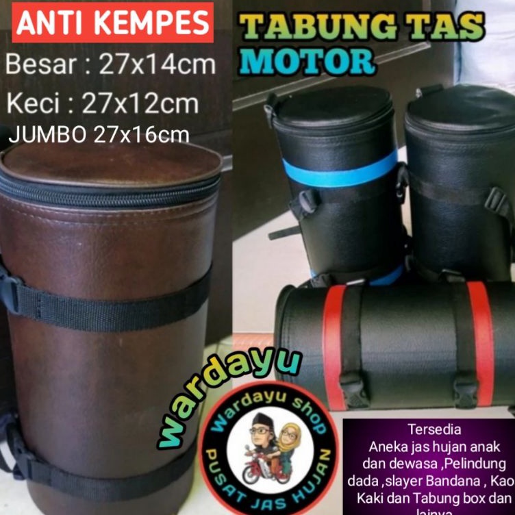 Terlaris Tas Box Bagasi Motor Anti Kempes Jas Hujan BESAR KECIL LAPIS PARALON Murah Kuat  Tabung Sep