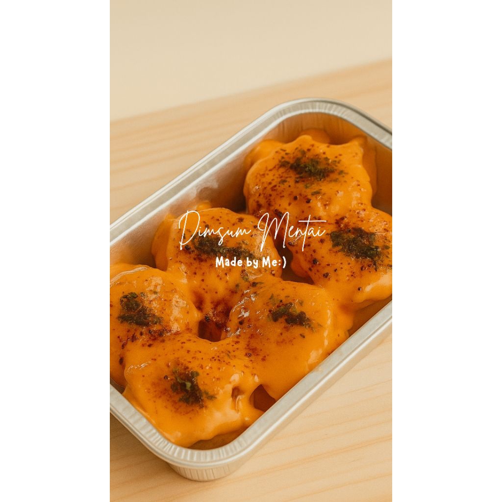 

Dimsum Mentai Isi 6 by Eat Savora | Dimsum Lezat Topping Mentai Creamy Gurih Lumer | Camilan Praktis Pre Order