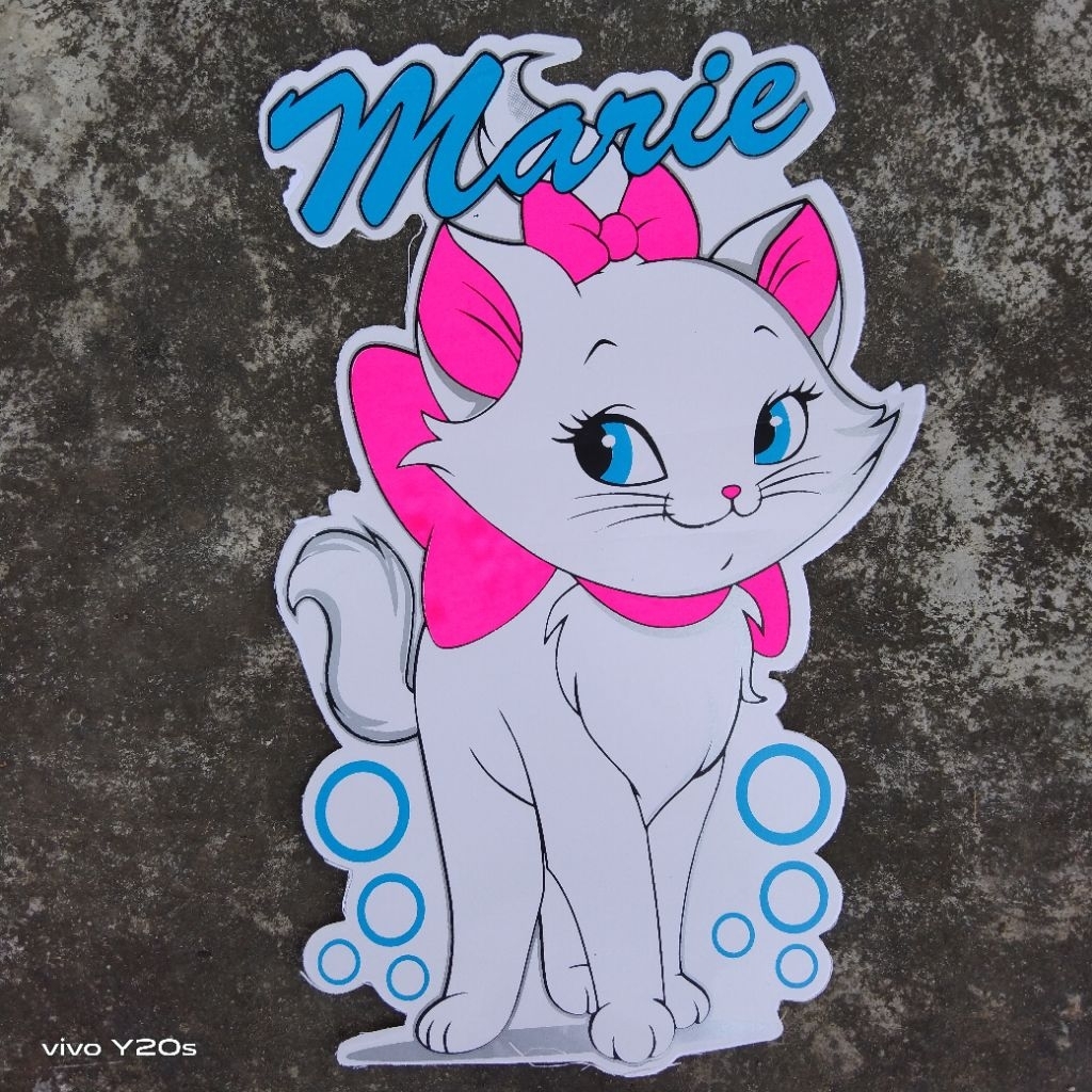 

Stiker jumbo stiker dashboard motor mobil Marie cat