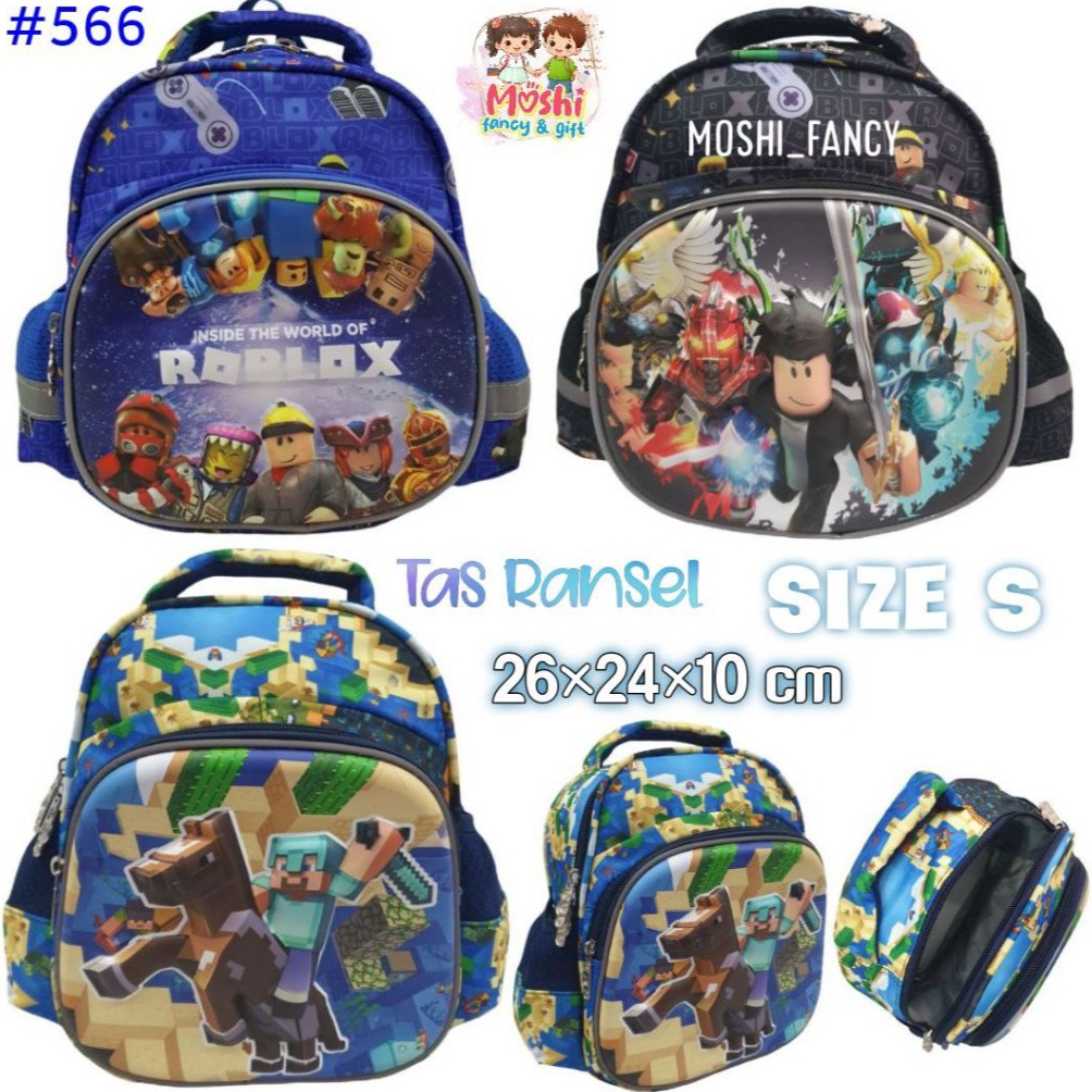 Subsidi Tas Ransel Roblox dan Minecraft  Tas Sekolah Anak PAUD motif Minecraft dan Roblox  Sekolah R
