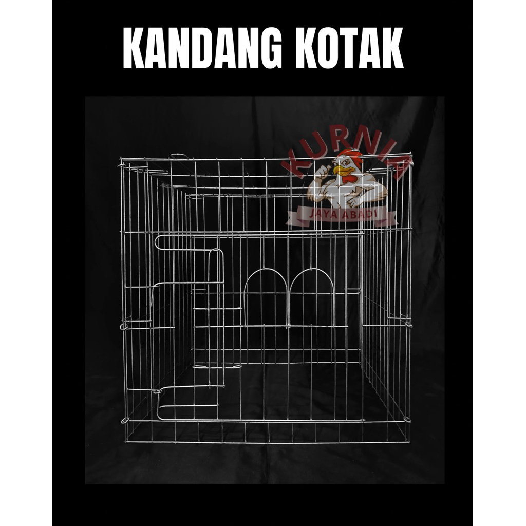 KANDANG/KURUNGAN AYAM JAGO- KOTAK BAHAN GALVANIS