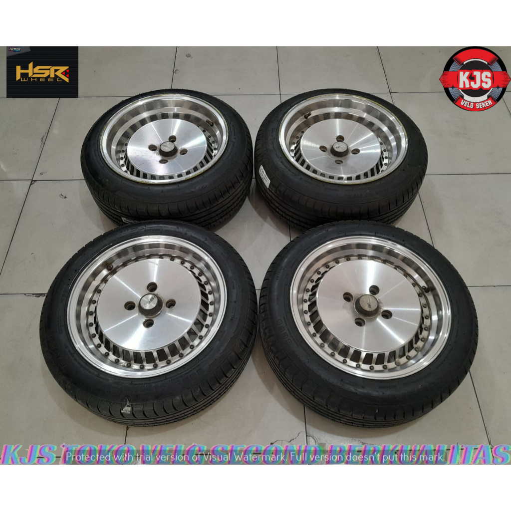 JUAL VELG RACING CELONG RING 15 LEBAR 7-8.5 PCD 4X100 OFFSET 35-25 + BAN 195 55 R16 NIK 2024 COCOK B