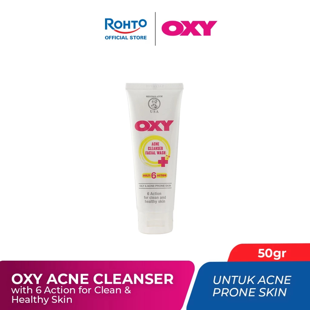 

AFWA BEAUTY | OXY Acne Cleanser Facial Wash - 50g (Fight acne, Unclog pores, Remove excess oil, Moisturize skin, Soothe skin and Brighter skin)