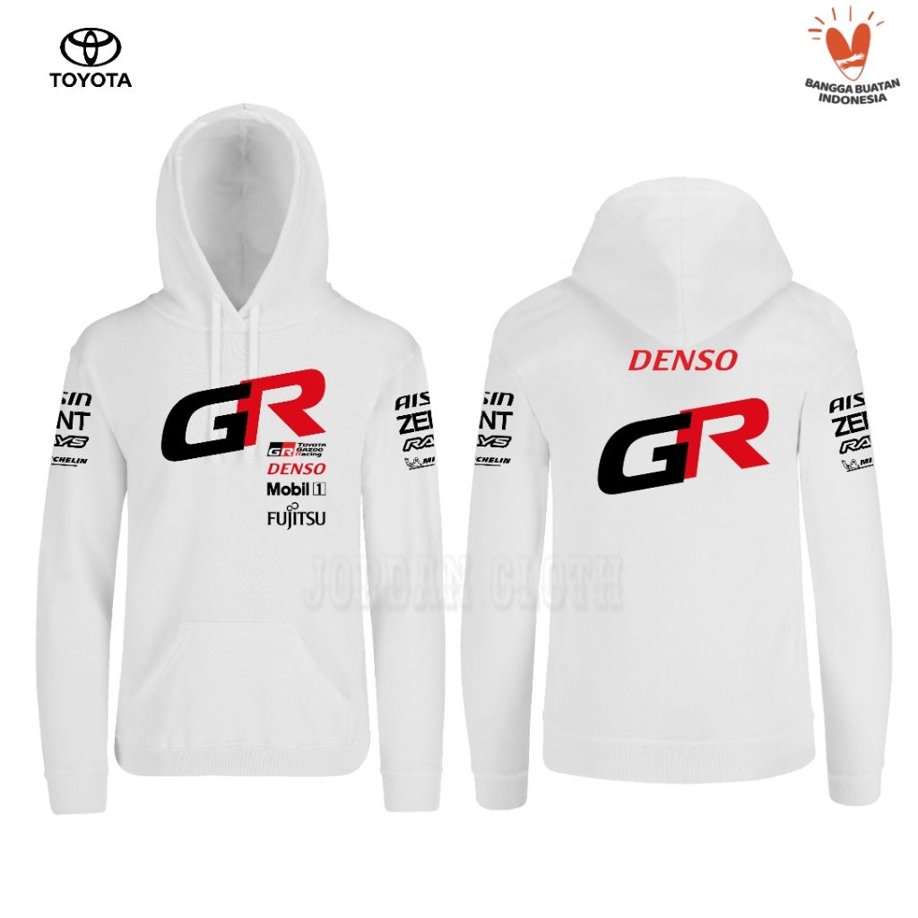 Hoodie Jaket Sweater Team Toyota Gazoo Racing GR
