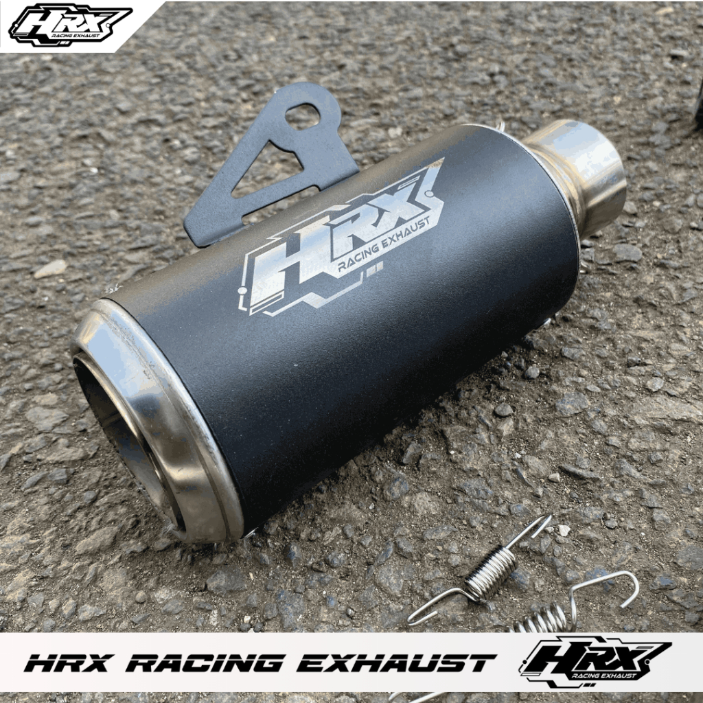 Silencer Knalpot Gp1 Black Original HRX Knalpot Hitam Coating Silincer Only