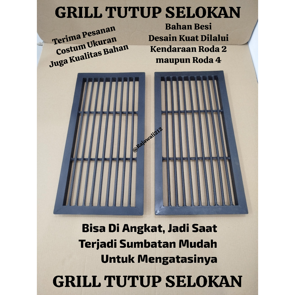 Grill Tutup Selokan / Grill Besi Penutup Got Selokan Air / Penutup Saluran Pembuangan Air