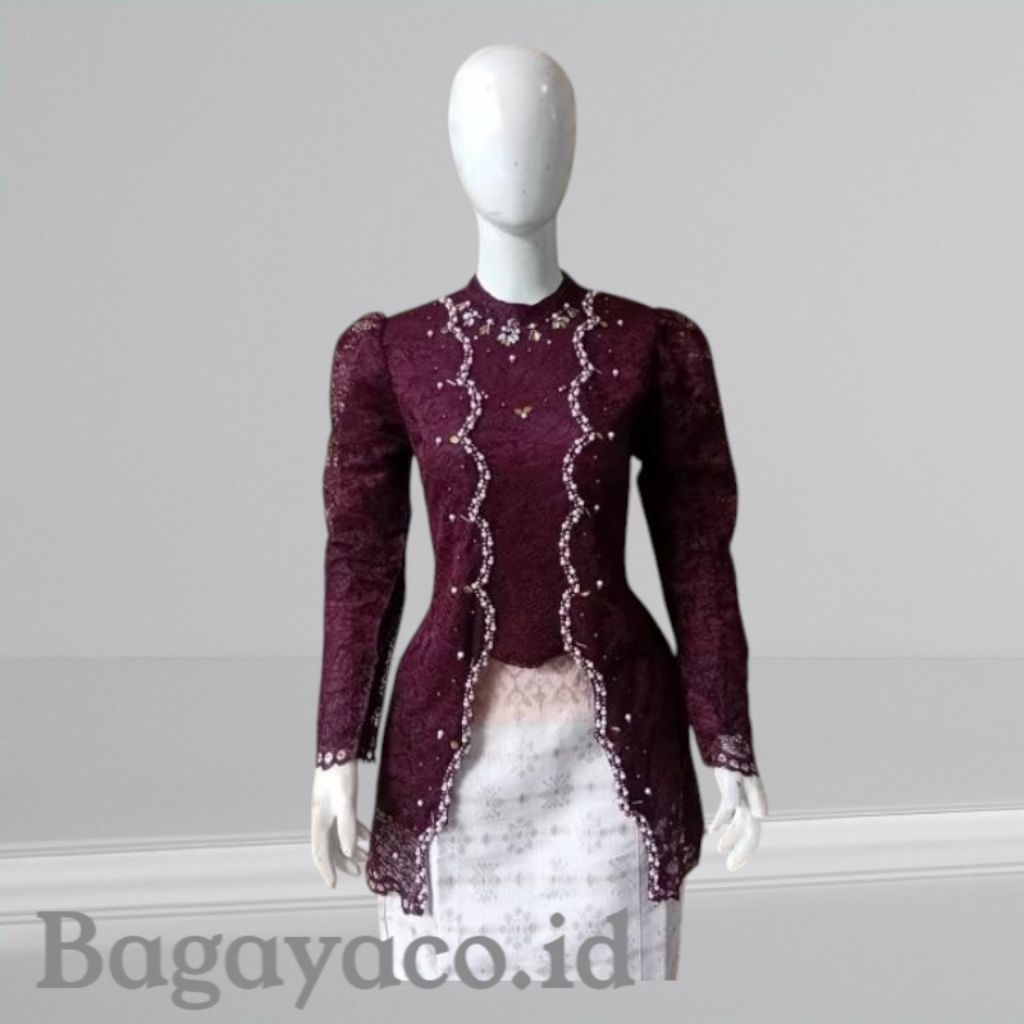 Atasan kebaya Lidya Payet tille/atasan kebaya/kebaya wisuda dll