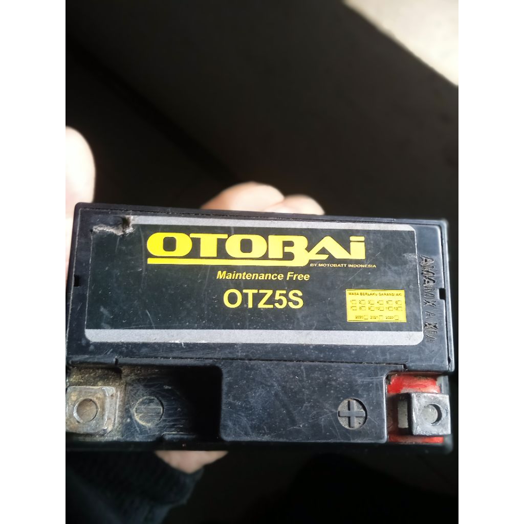 aki motor otobai bekas masih 5v