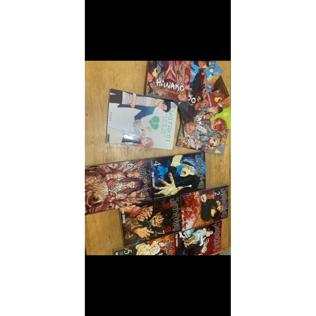 [PRELOVED] Manga JJK(Jujutsu Kaisen)  Wotakoi: Love is Hard for Otaku, Jibaku shounen hanako kun