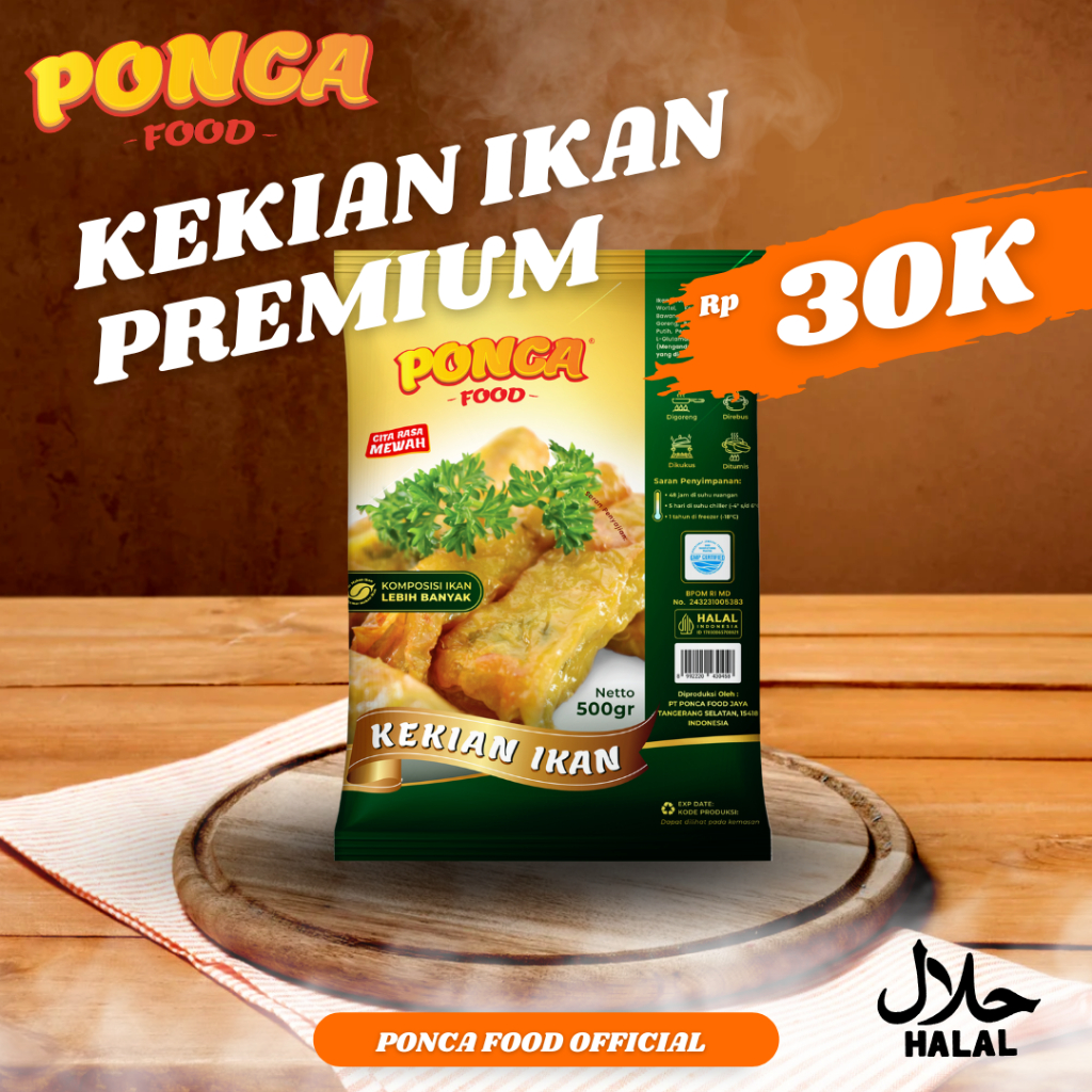 

Kekian Ikan Ponca Premium – Tanpa/Saus | 250g – 1kg | Frozen Food Siap Goreng