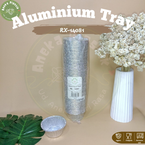 Aluminium foil Cup model Oval RX-14081, Wadah Aluminium Foil Bulat