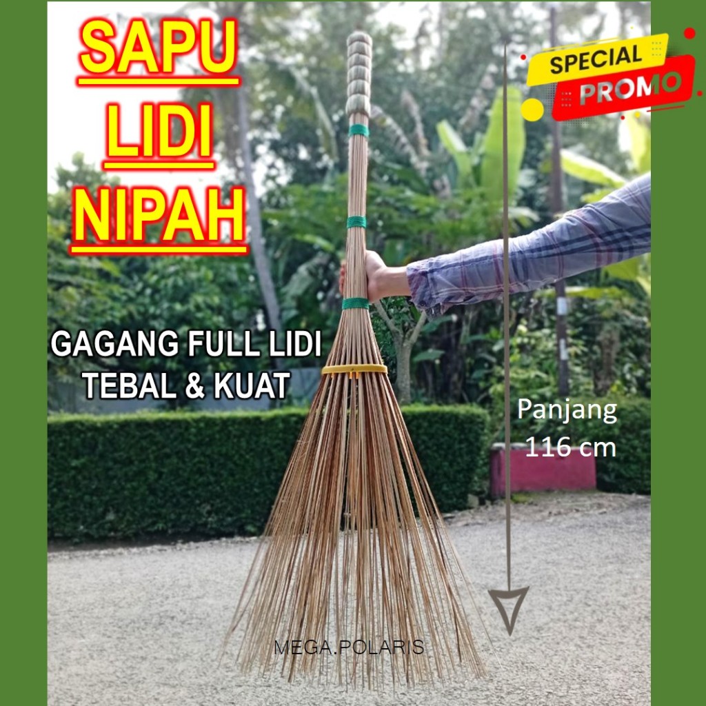 SAPU LIDI HALAMAN SUPER PREMIUM - SAPU LIDI TEBAL - SAPU TAMAN LIDI NIPAH