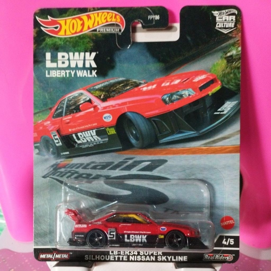 Hotwheels LB-ER34 Super Silhouette Nissan Skyline Mountain Drifters