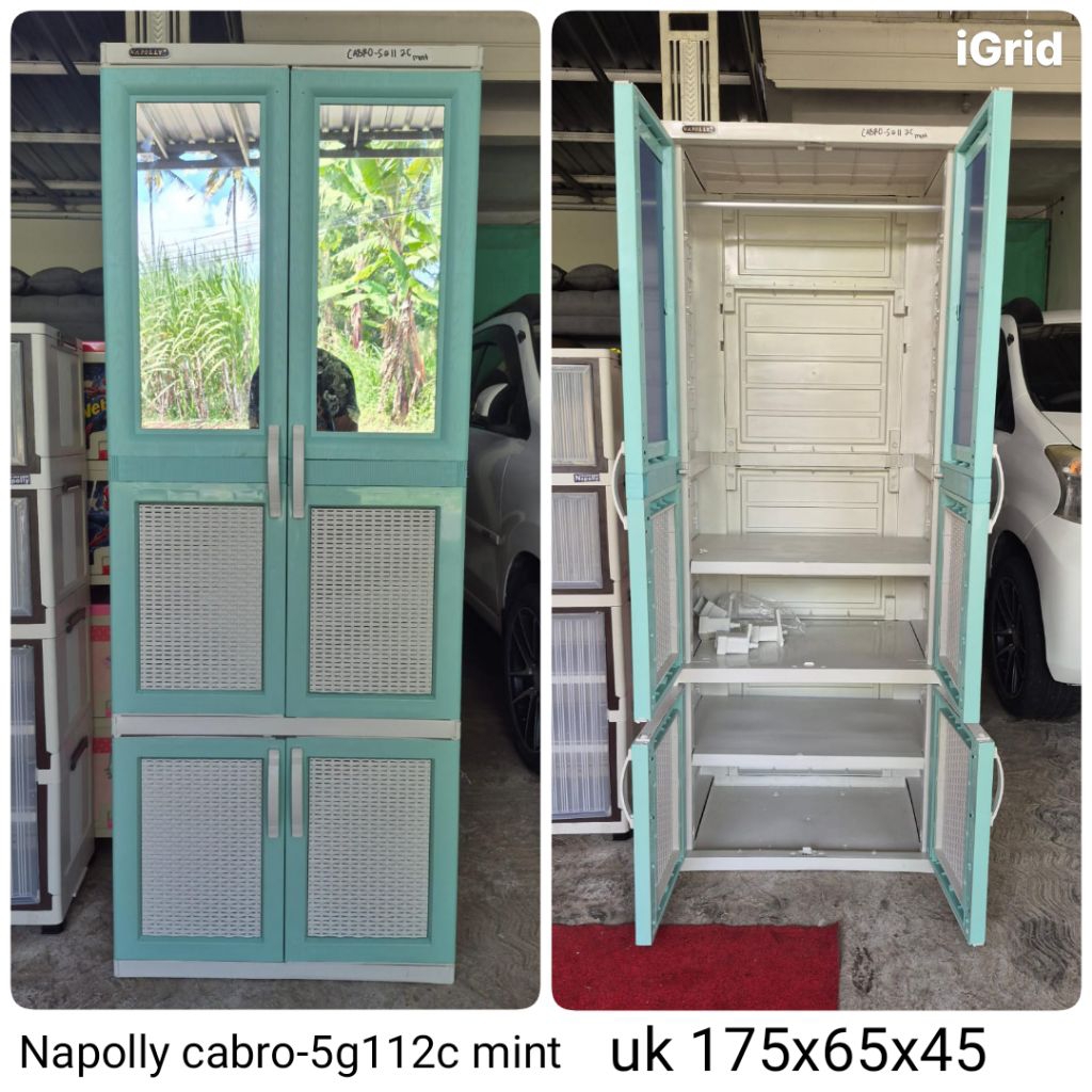 Lemari plastik Napolly cabro-5g112c mint