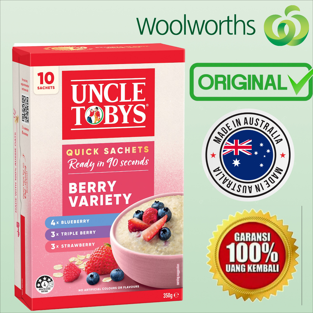 

Uncle Toby's Berry Variety Oat Sachets Australia Impor