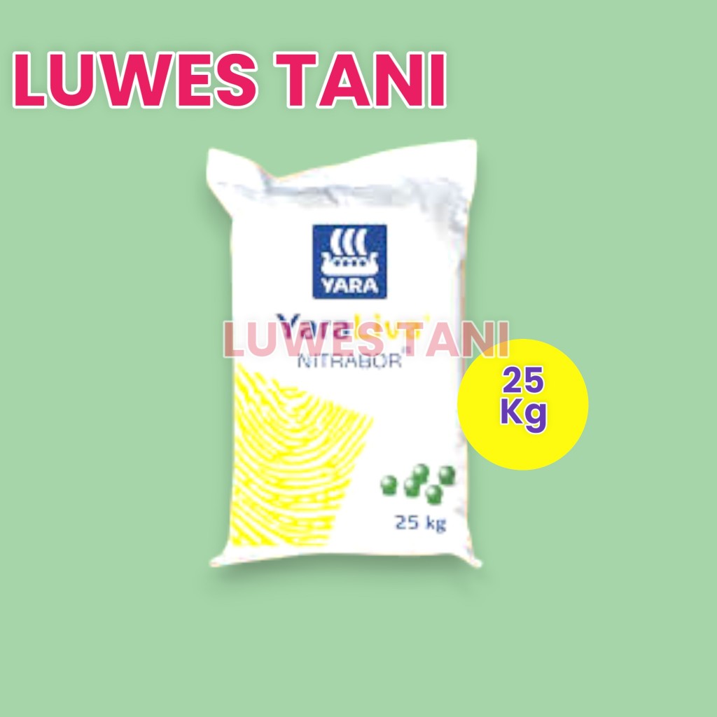 YARA LIVA NITRABOR 25KG PUPUK KALSIUM NITRAT + BORON Boroni Calsium Nitrat asli kemasan pabrik