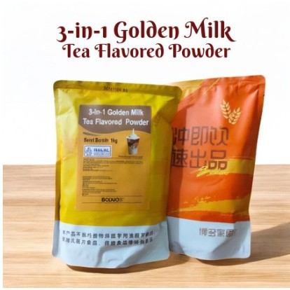 

Boduo 3-in-1 Golden Milk Tea Flavored Powder - 1kg - Bubuk Teh Susu Powder