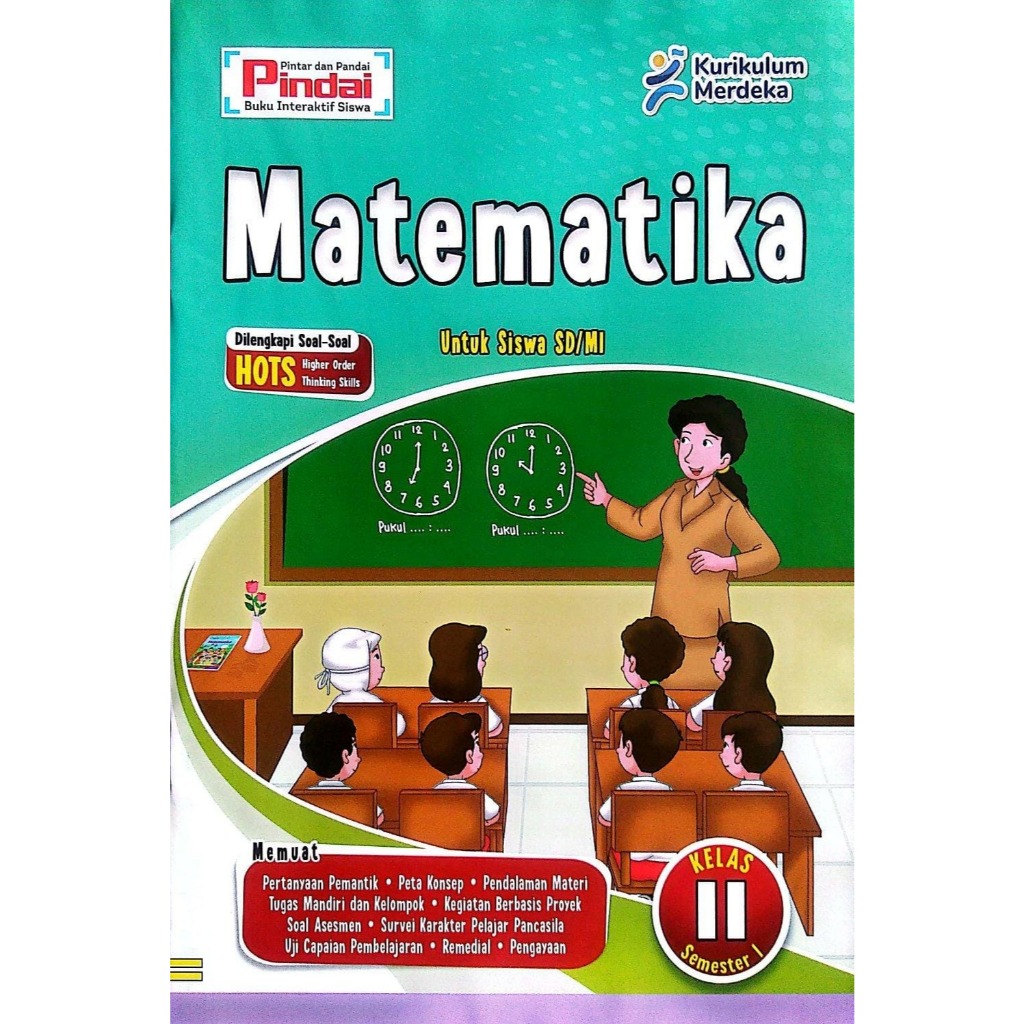 Buku LKS Matematika Kelas 2 SD/MI kurikulum Merdeka Semester 1 Pindai & Cerdas