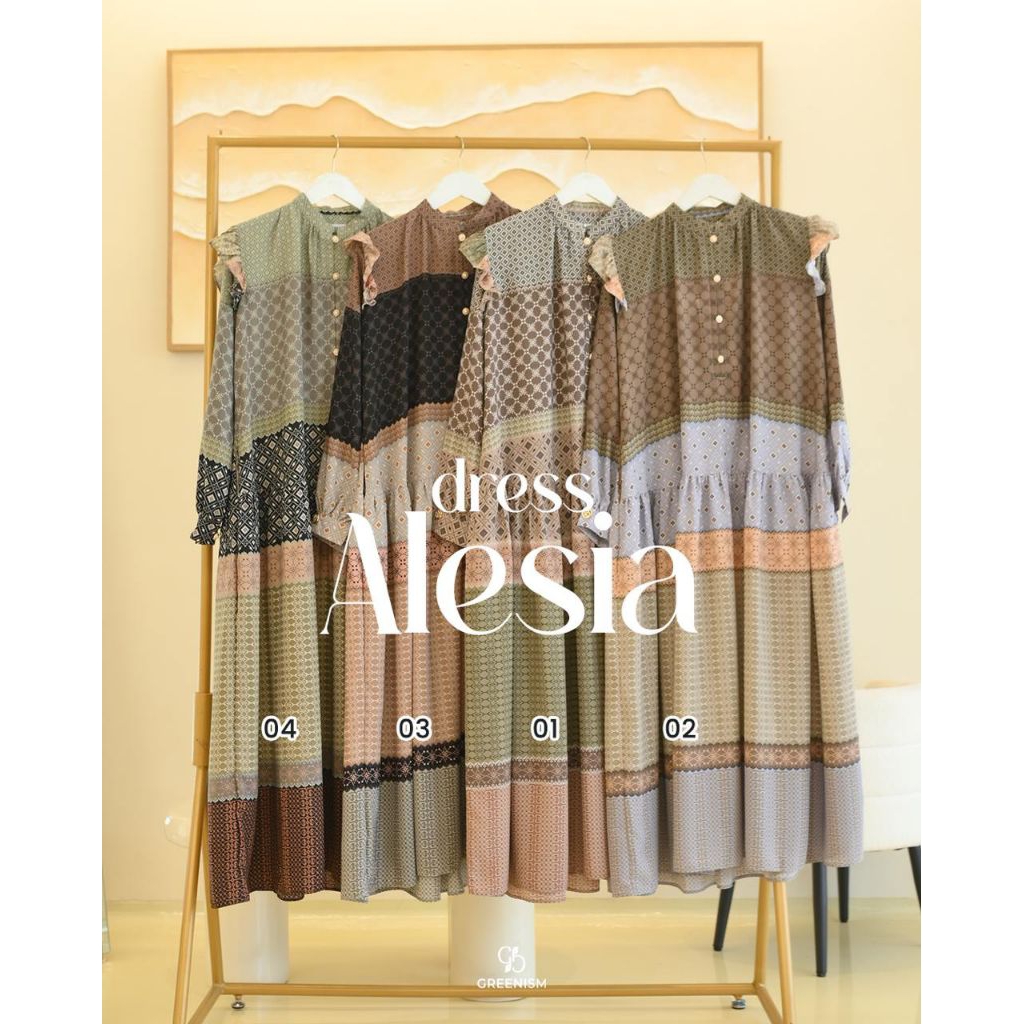 ALESIA DRESS BY GREENISM