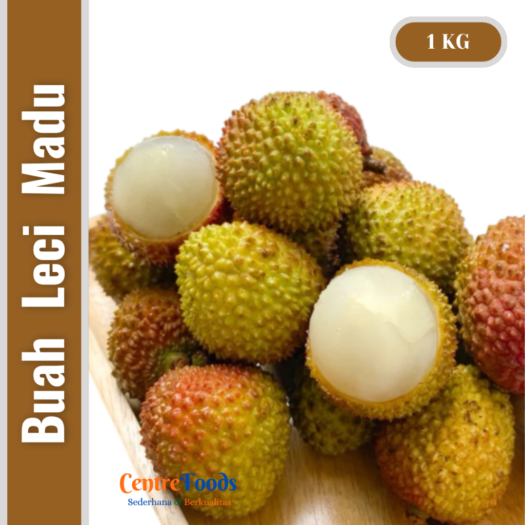

Buah Leci Hijau Madu Fresh - Buah Lychee Madu Hijau Import | 1.000gr [ Harga Per KG ]