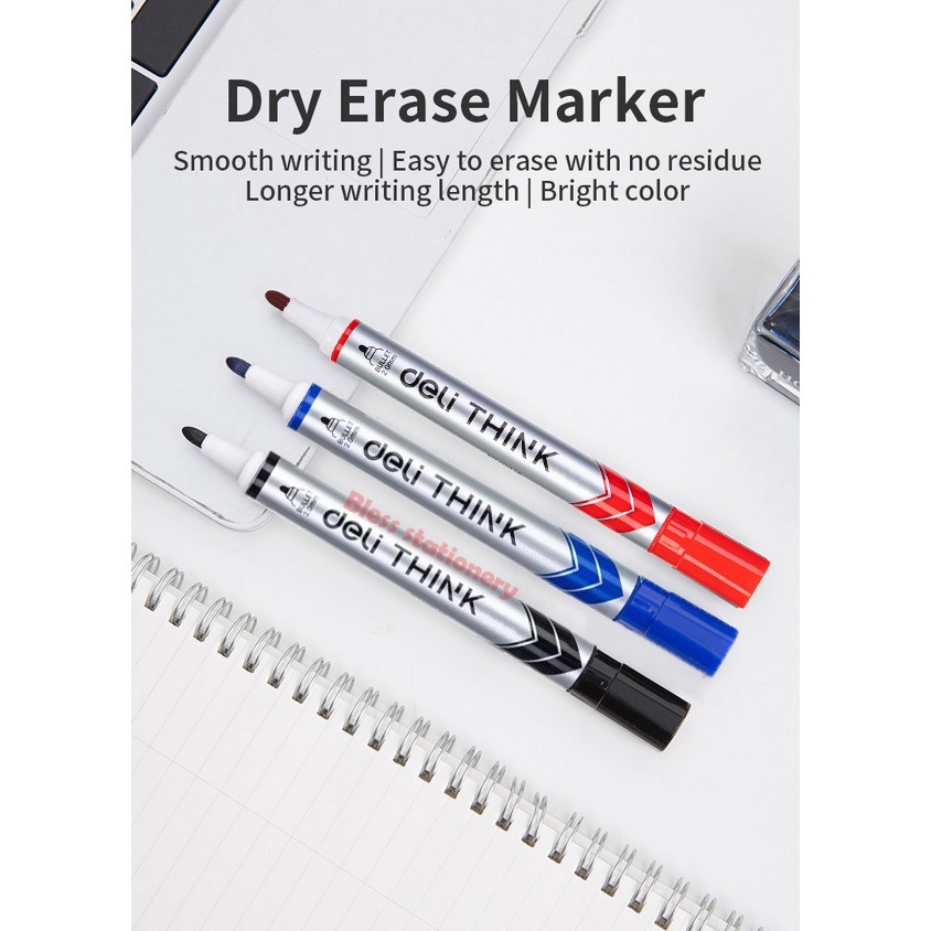 

Deli Spidol papan tulis bisa dihapus spidol Whiteboard Marker spidol white board marker
