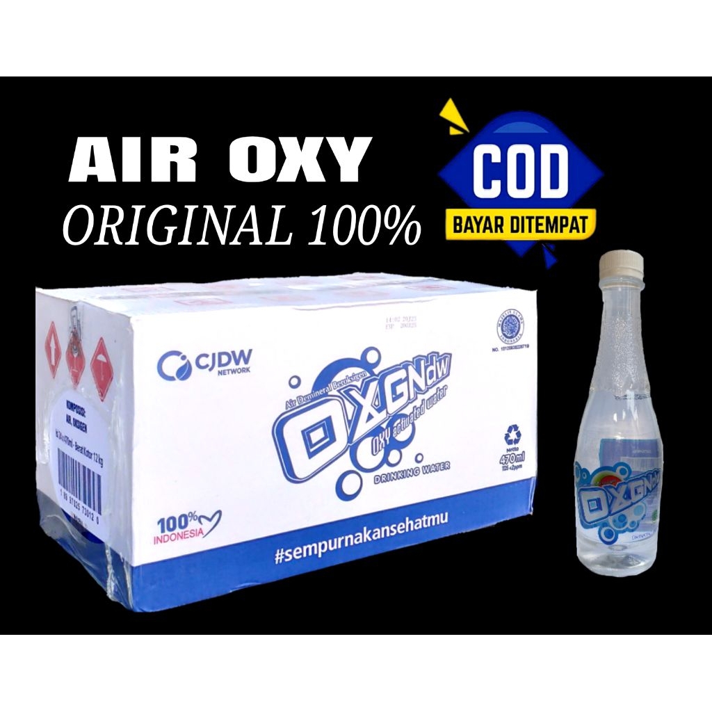 

Air Minum OXY Asli CJDW, Beroksigen, Terbukti Berkhasiat Bukan KW