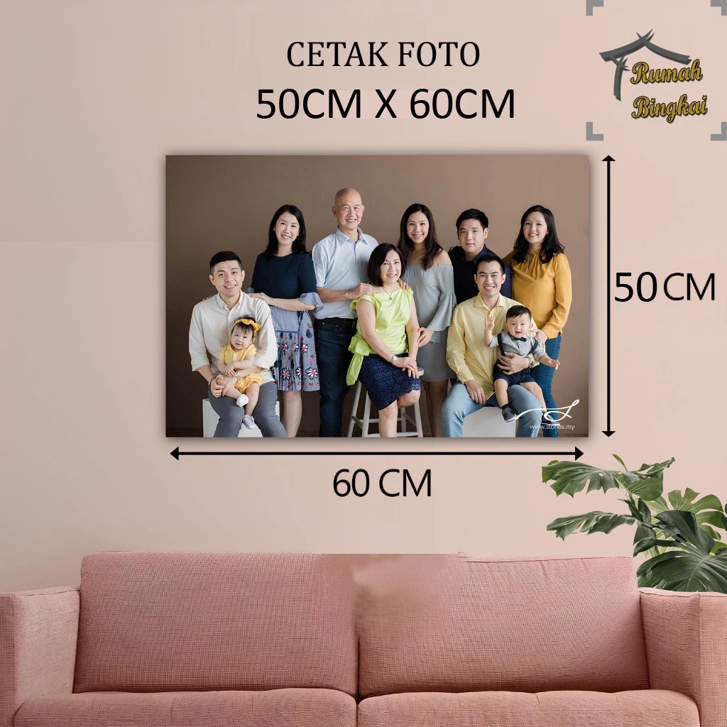 CETAK FOTO UKURAN 20R / 50CM X 60CM