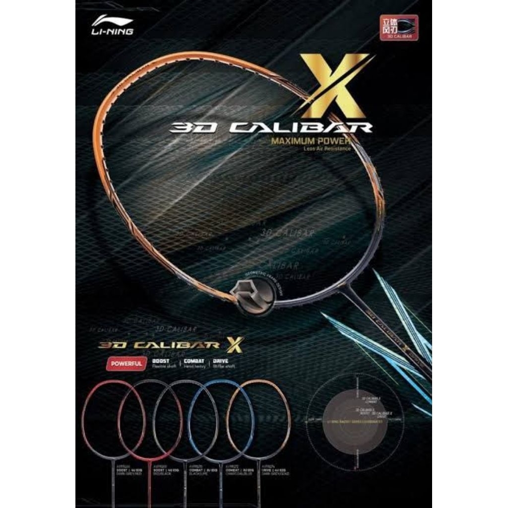 Raket Badminton Bulutangkis Li-Ning 3D Calibar X 3D Calibar X Combat 3D Calibar X Boost 3D Calibar X