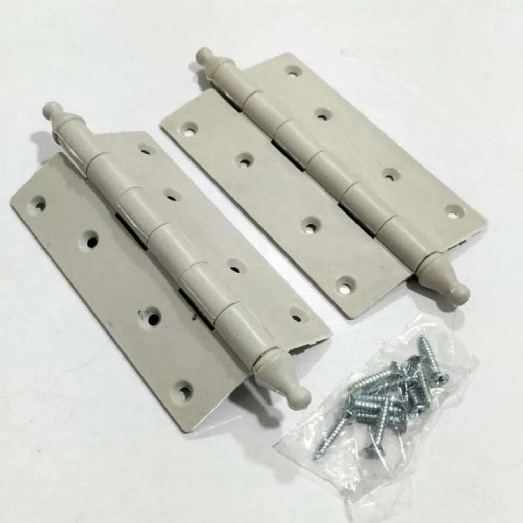 Engsel Plastik Pintu Kamar Mandi PVC 4" inch HARGA SEPASANG / Engsel Pintu Kamar Mandi / Engsel PVC 