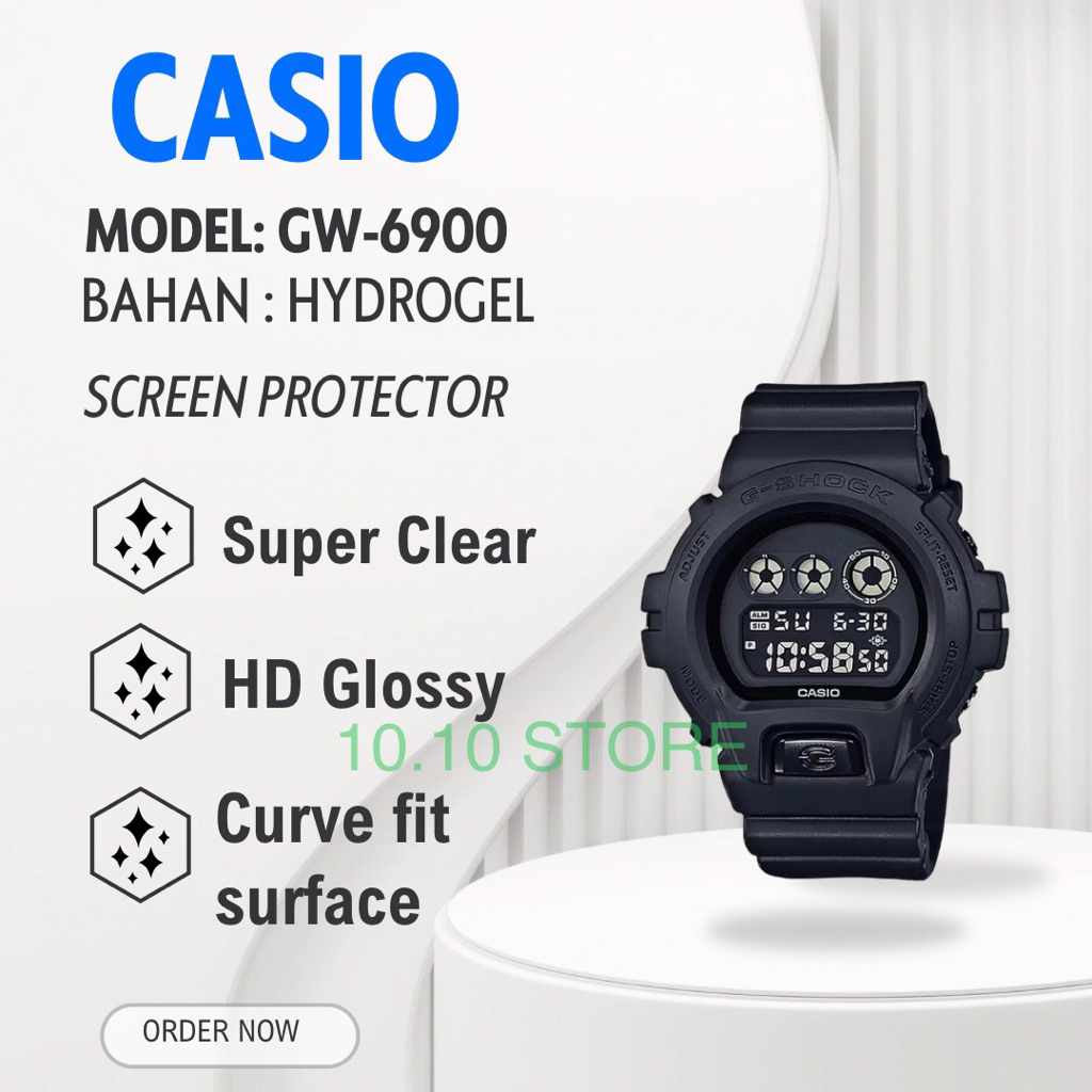 ANTIGORES SCREEN PROTECTOR JAM TANGAN CASIO GW-6900 GW6900 GW6900 DW6900 DW 6900 PELINDUNG KACA / PE