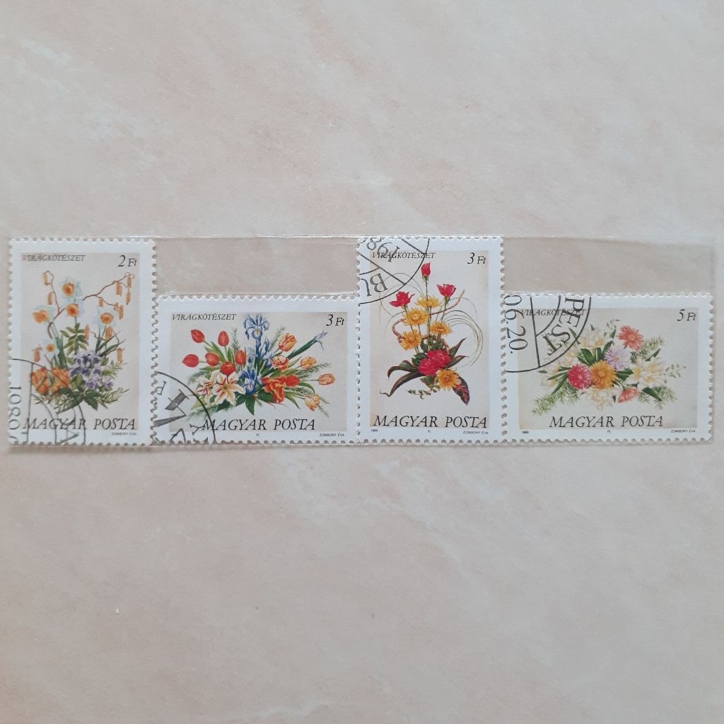 

Perangko Hungaria Flowers Tahun 1989 set 4pcs
