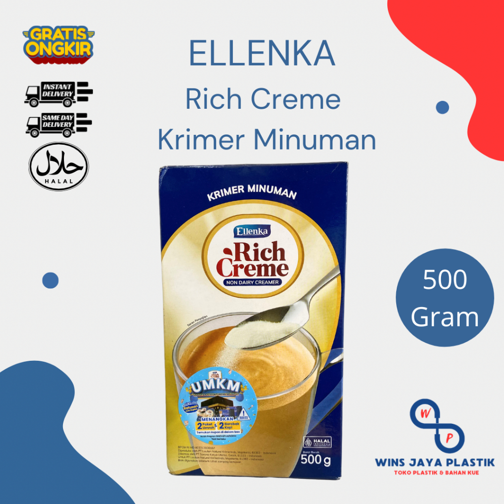 

Ellenka Rich Creme 500gr | Krimer Minuman | Ellenka | Non Dairy Creamer