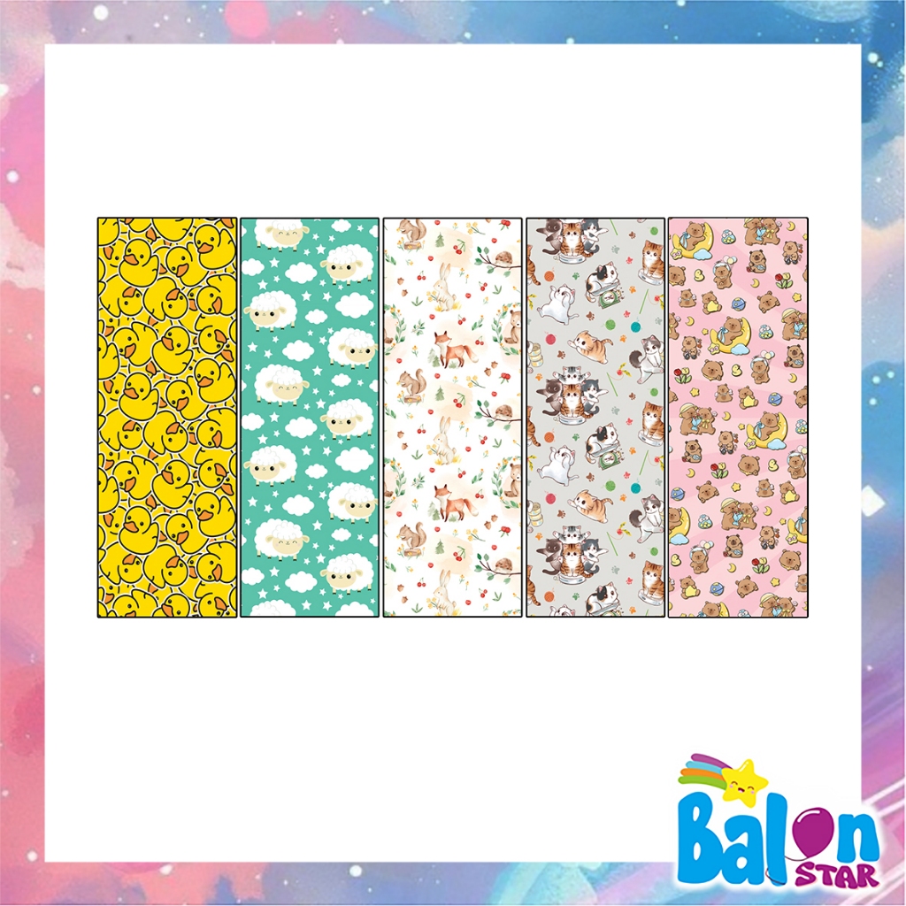 

Kertas Kado ANIMAL CUTE A, kertas kado animal, kertas kado setara sanwa sansan wawa