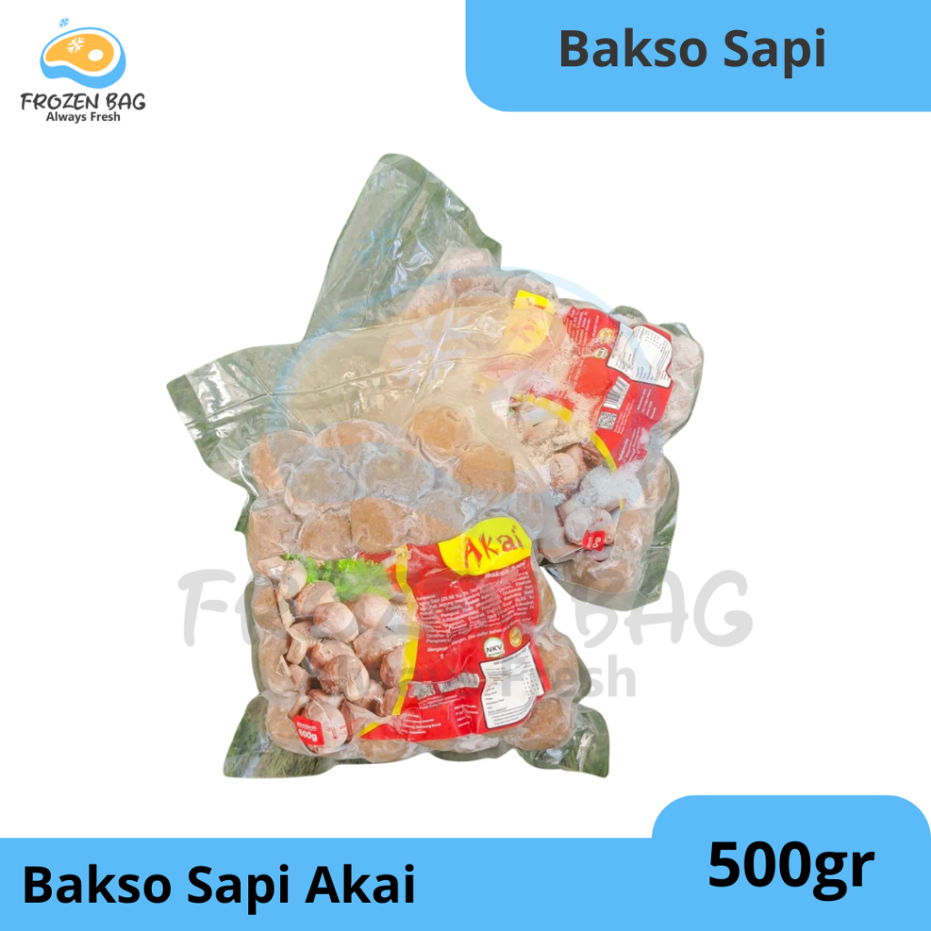 

Frozen Bag Frozen Food Bakso Sapi Akai 500gr