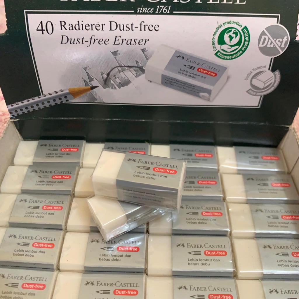 

1 pcs Penghapus Faber Castel b40 Penghapus Putih Faber Castell Asli