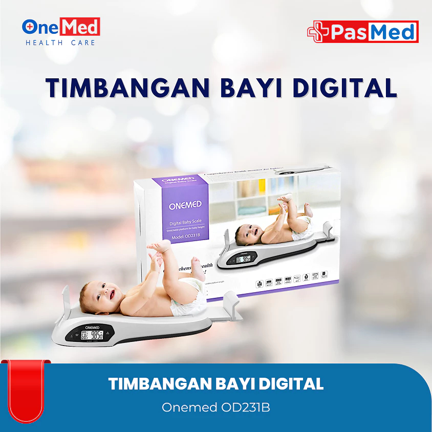 Timbangan Bayi DIGITAL Onemed Alat Ukur Berat dan Tinggi Bayi