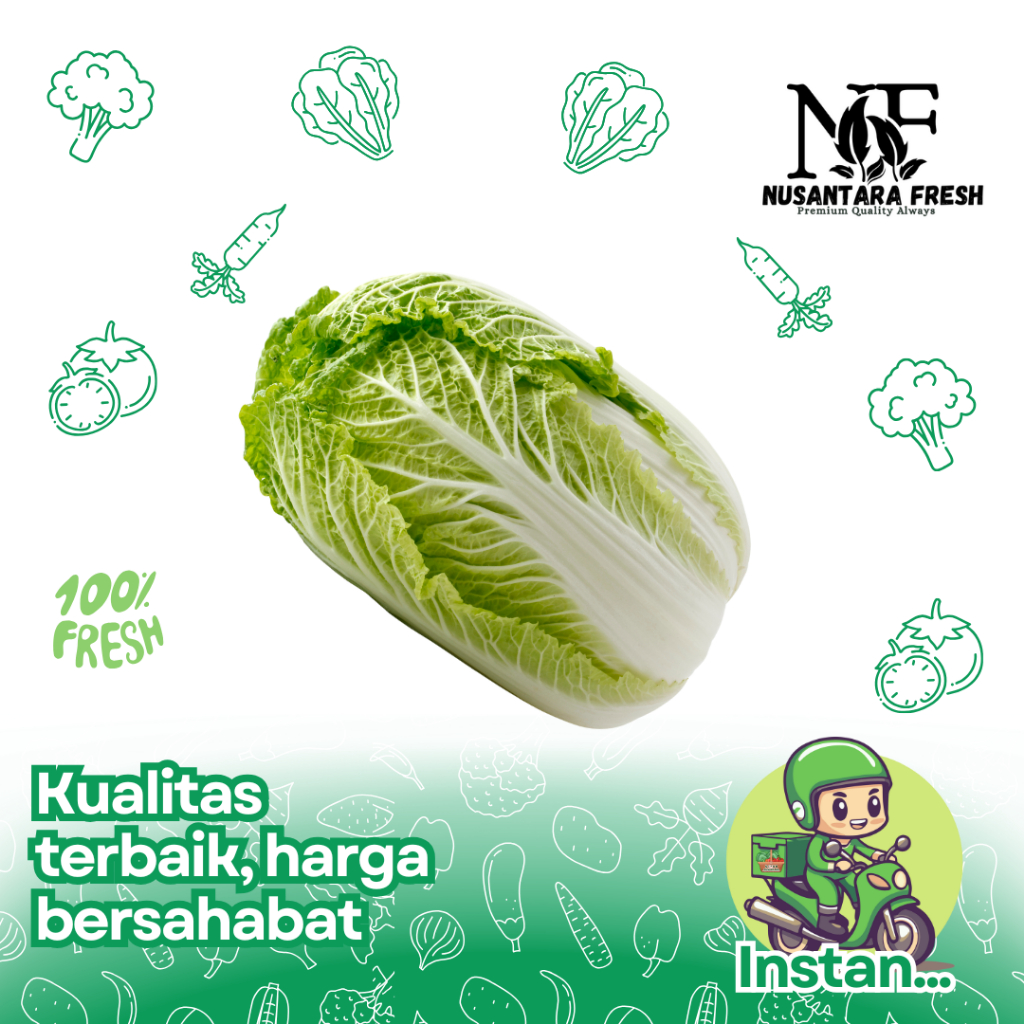 

Sawi Putih Segar - 250gr / 500gr / 1kg Nusantara Fresh Solo