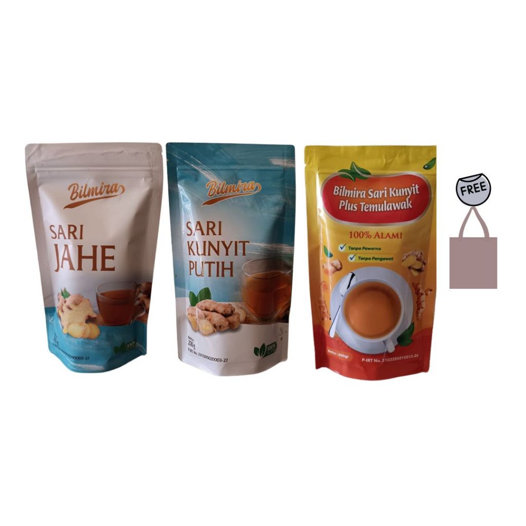 

BILMIRA Paket L Minuman Serbuk Jahe, Kunyit Putih, Temulawak